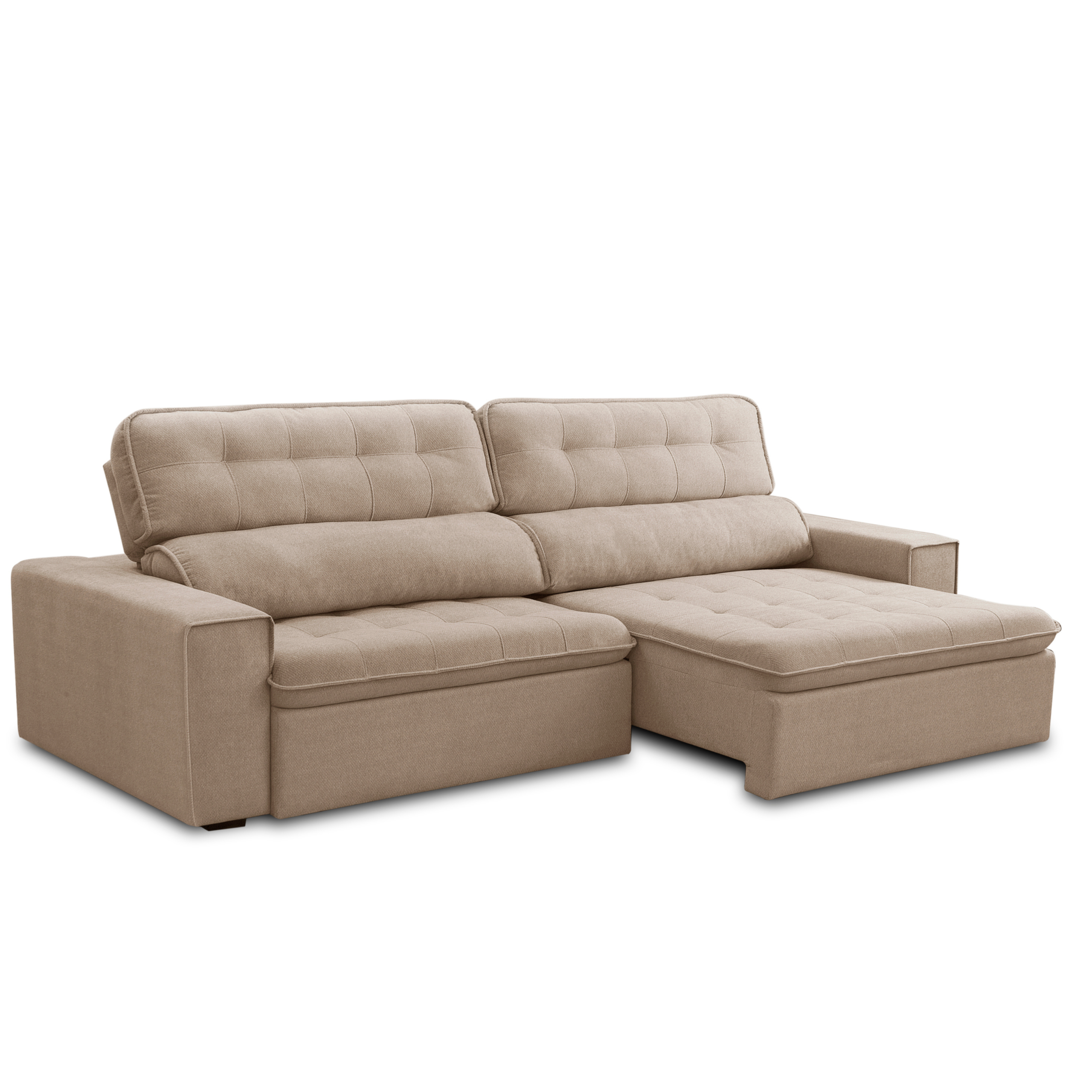 Sofá Altona retrátil reclinável com pés de madeira - Imagem 2