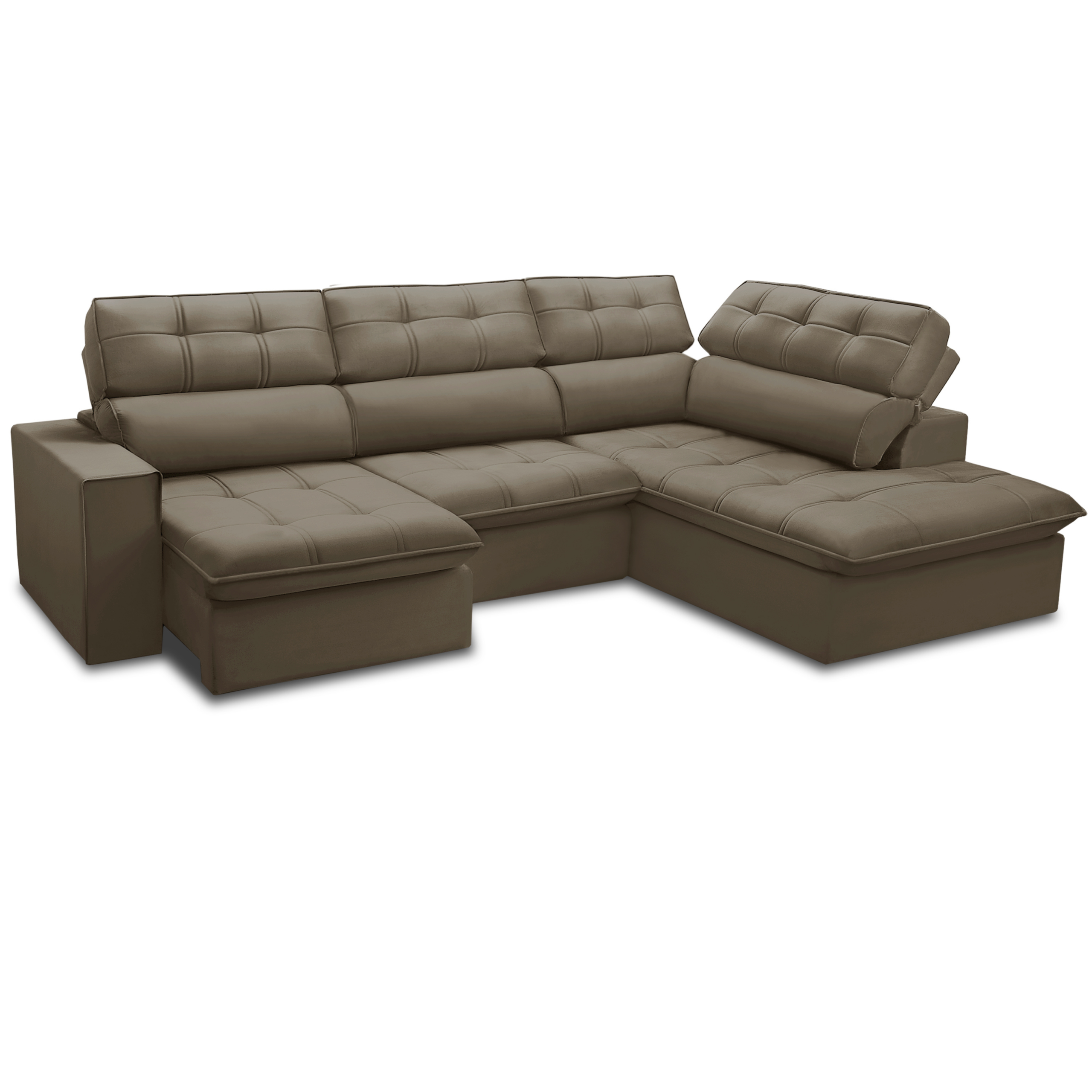 Sofá Com Chaise Direito Arezzo - Imagem 3