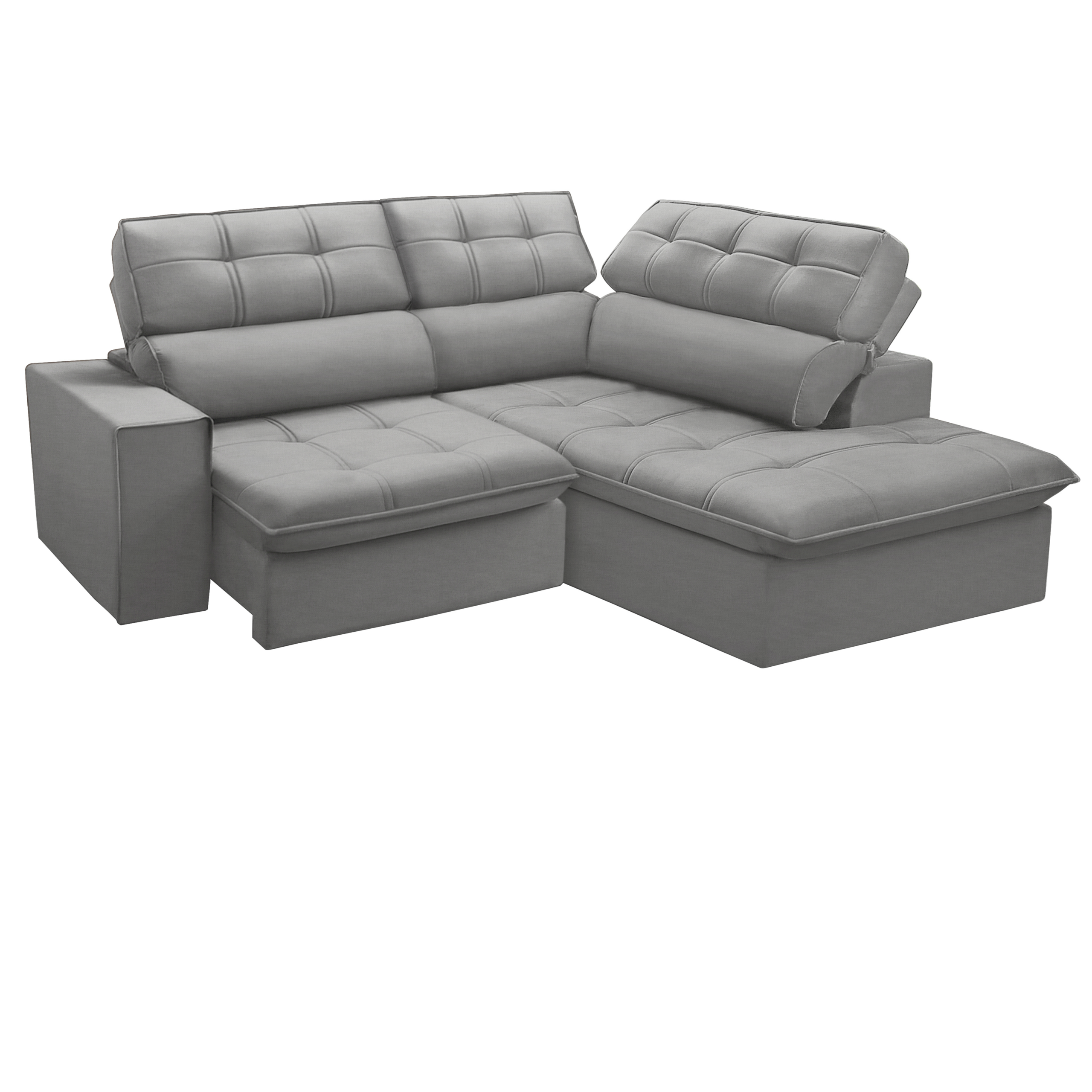 Sofá Com Chaise Direito Arezzo - Imagem 2