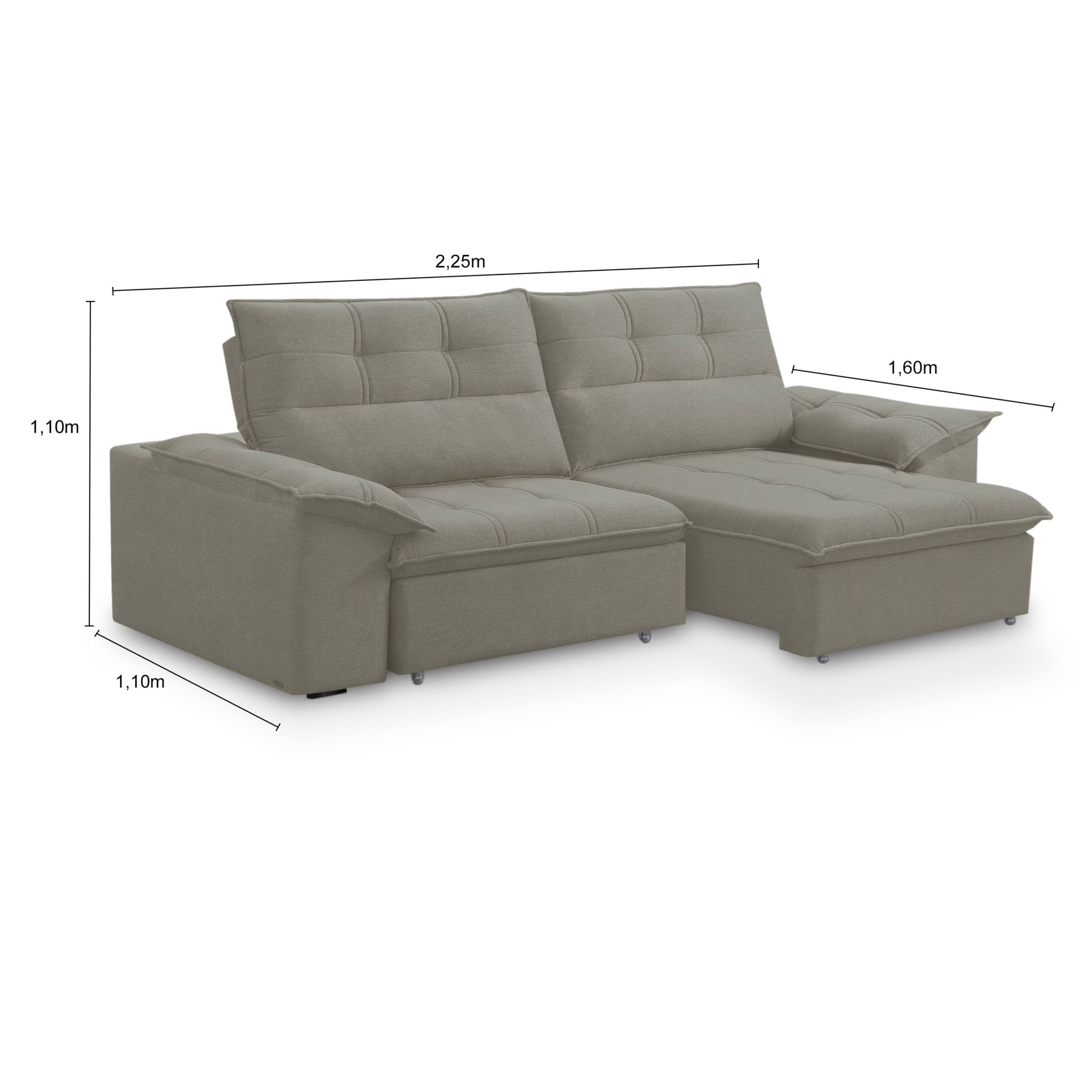 Sofá retrátil reclinável Colmar - Imagem 5