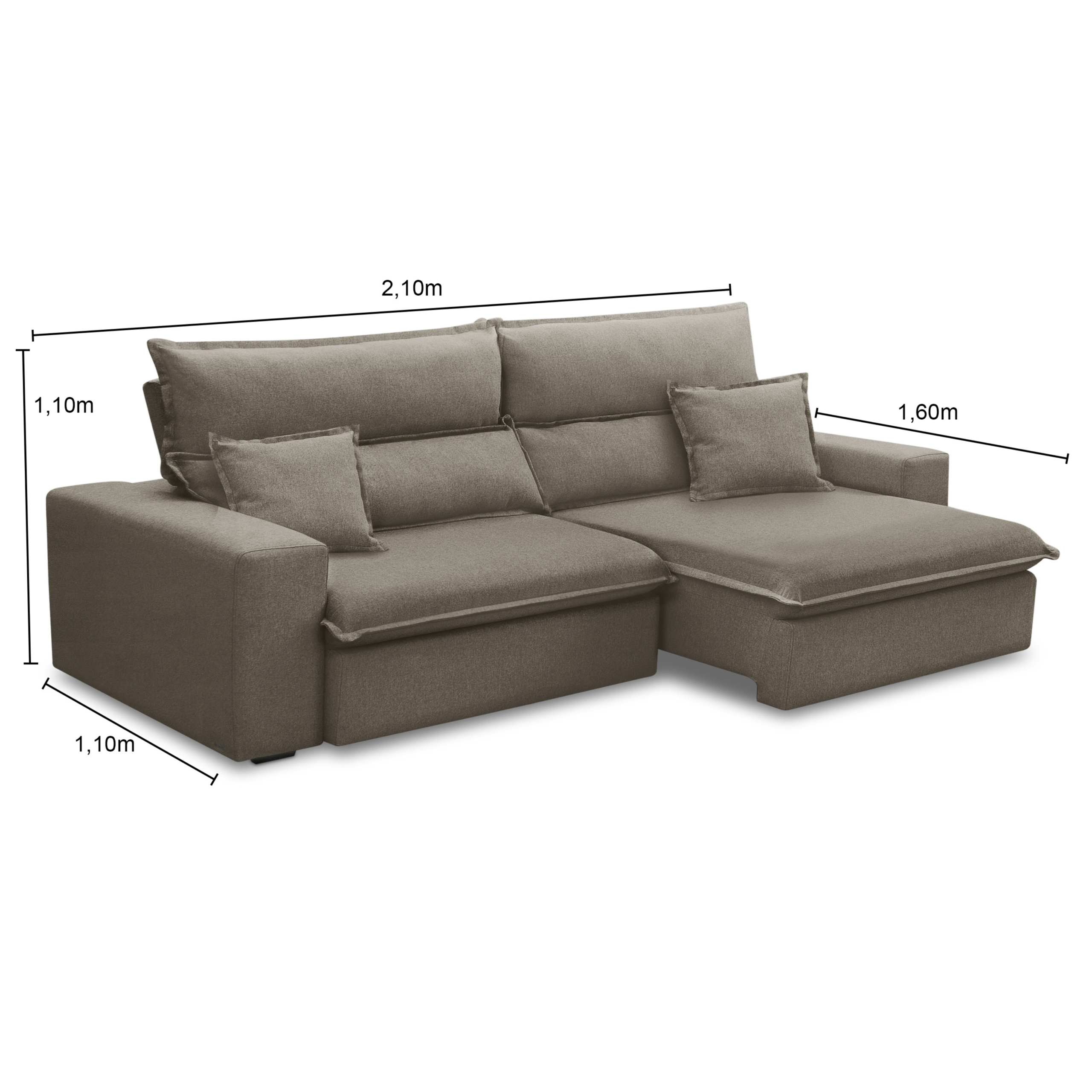 Sofá Trieste Retrátil Reclinável - Imagem 6