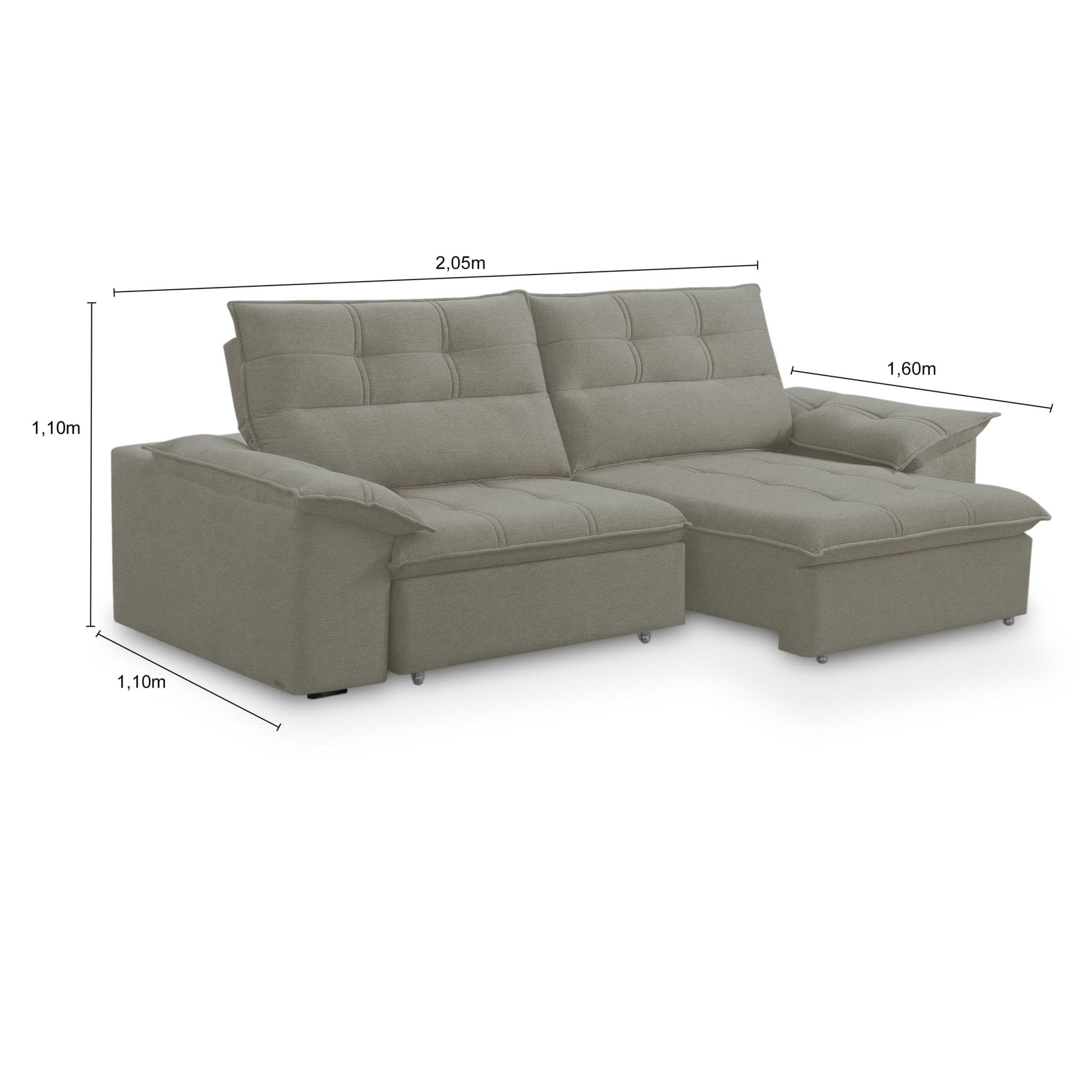 Sofá retrátil reclinável Colmar - Imagem 6