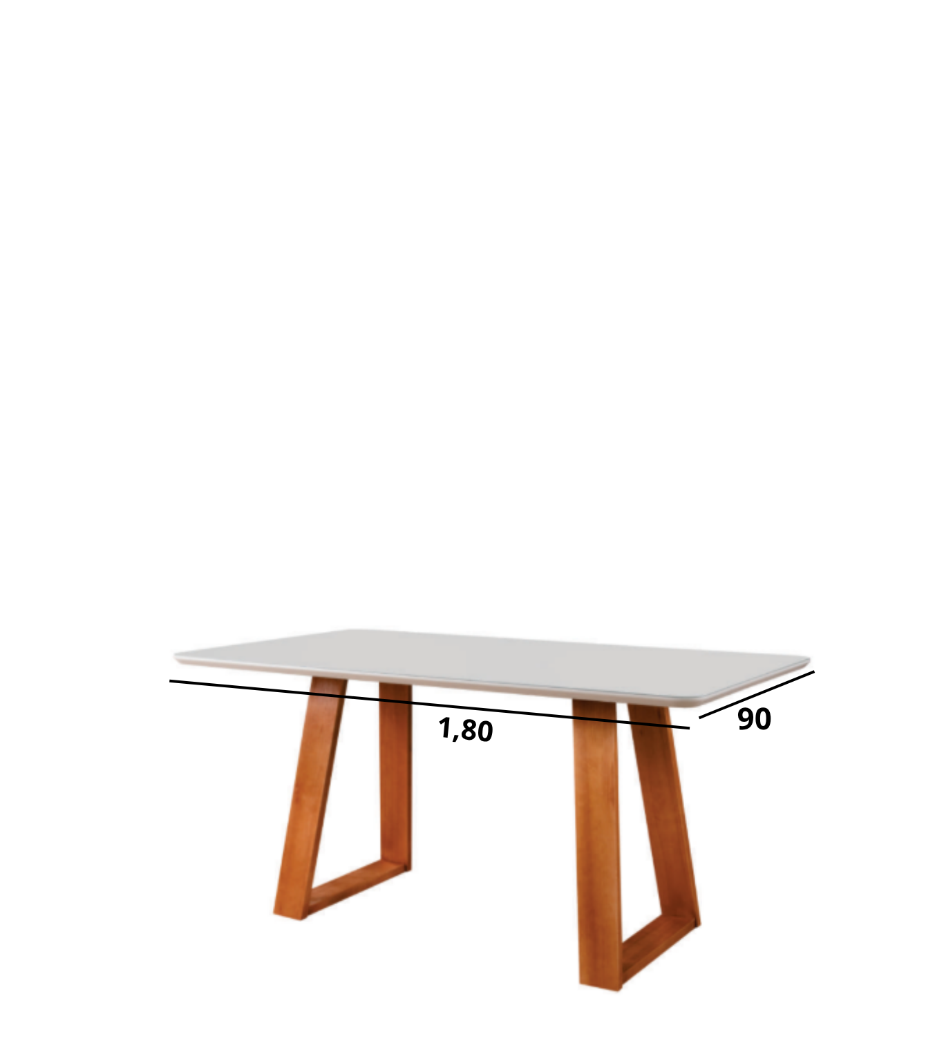 Conjunto Sala de Jantar Lisboa Mesa Madeira Maciça Cadeiras Estofadas Aline - Imagem 6