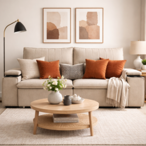 Sofá Pavia Retrátil e Reclinável com Porta Copos