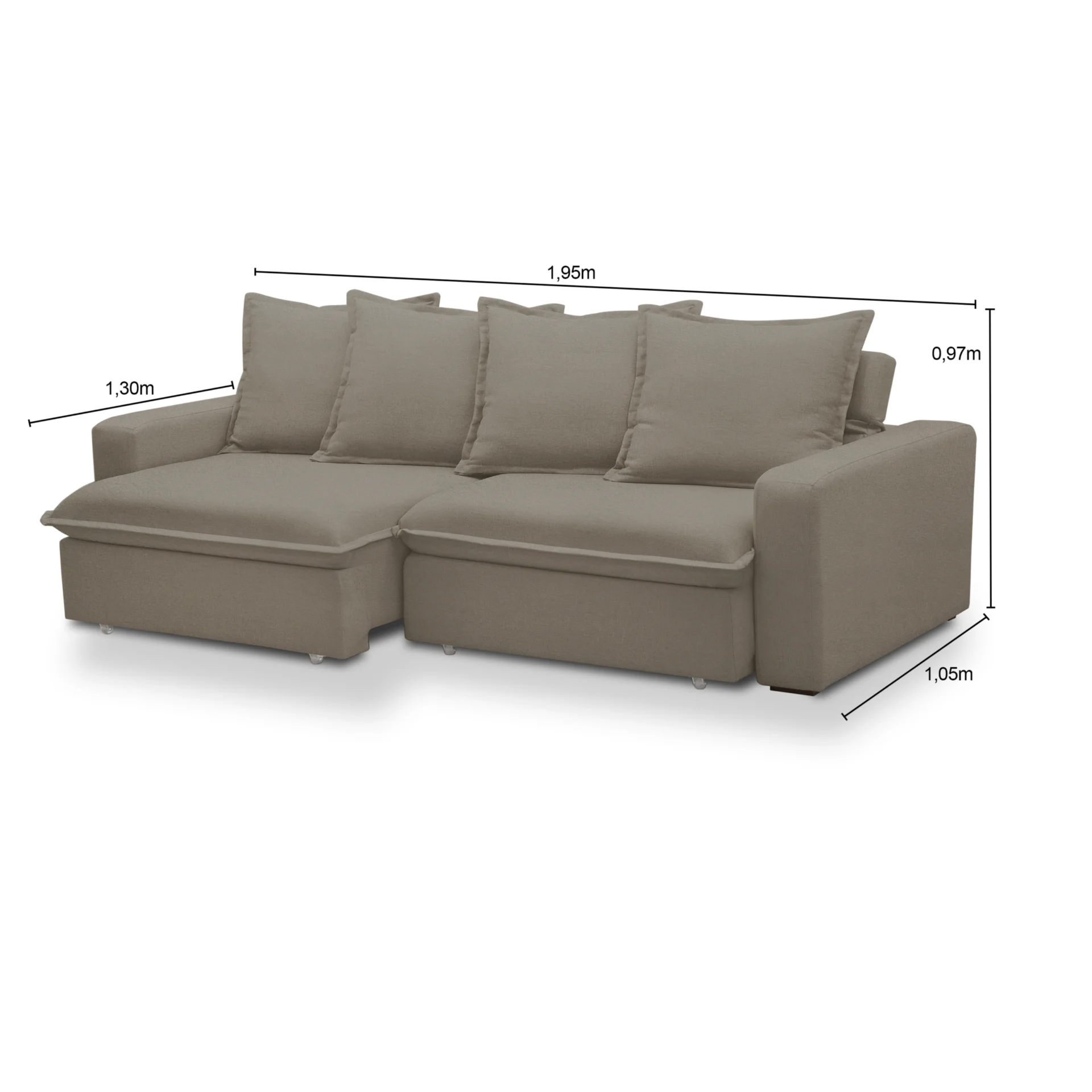 Sofa Vicenza retrátil reclinável - Imagem 2
