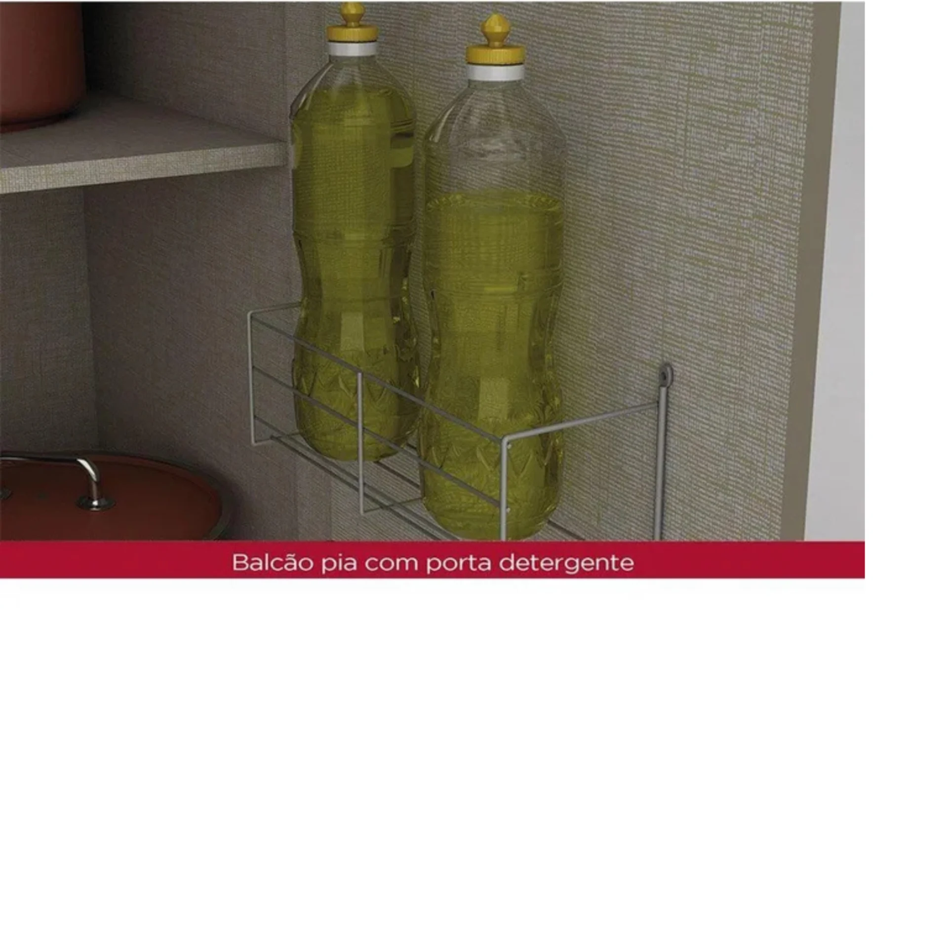 Cozinha completa 14 peças 4 aéreos 4 balcões 2 paneleiros 4 complementos. - Imagem 4