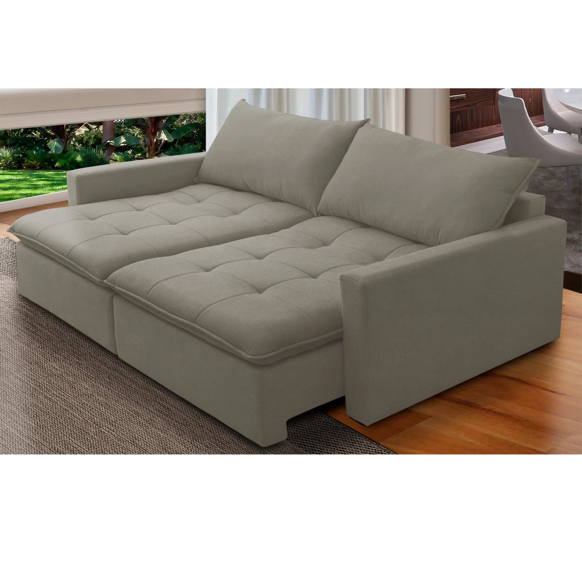 Sofá cama Retrátil reclinável Sem Caixa Capri