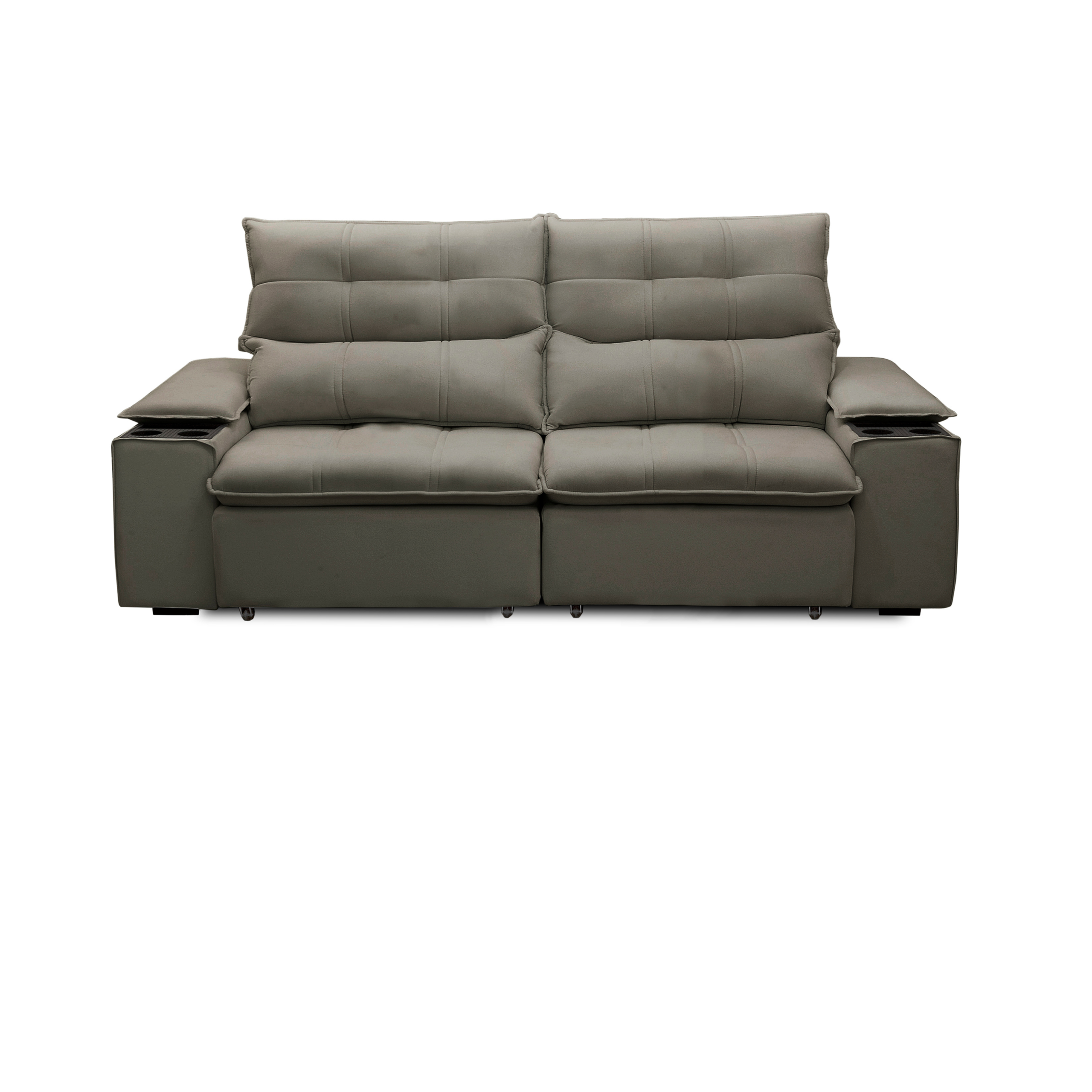 Sofá Retrátil Reclinável com Porta Copos e Objetos Bulgária - Imagem 10