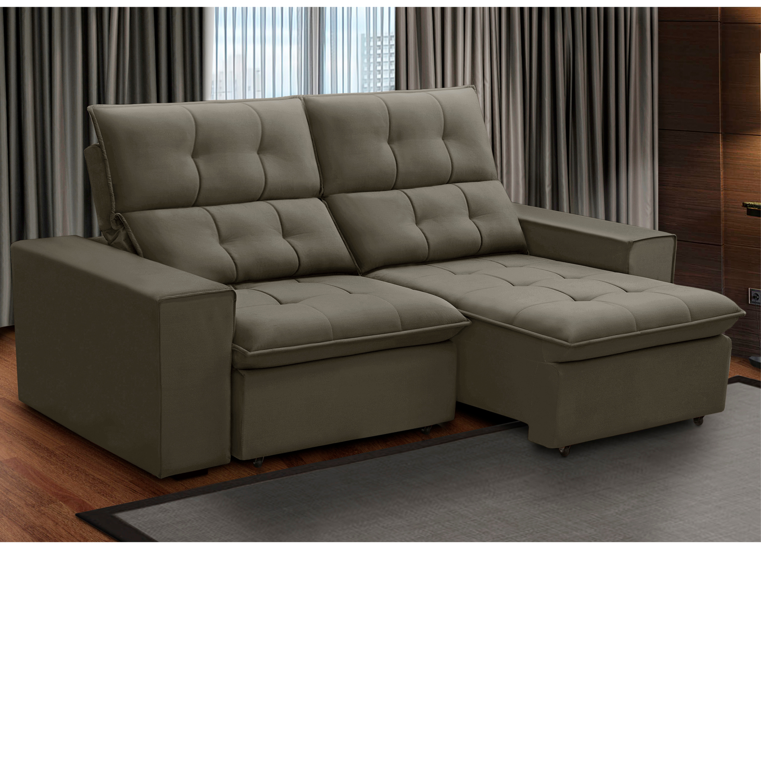 Sofá Retrátil Reclinável Palermo