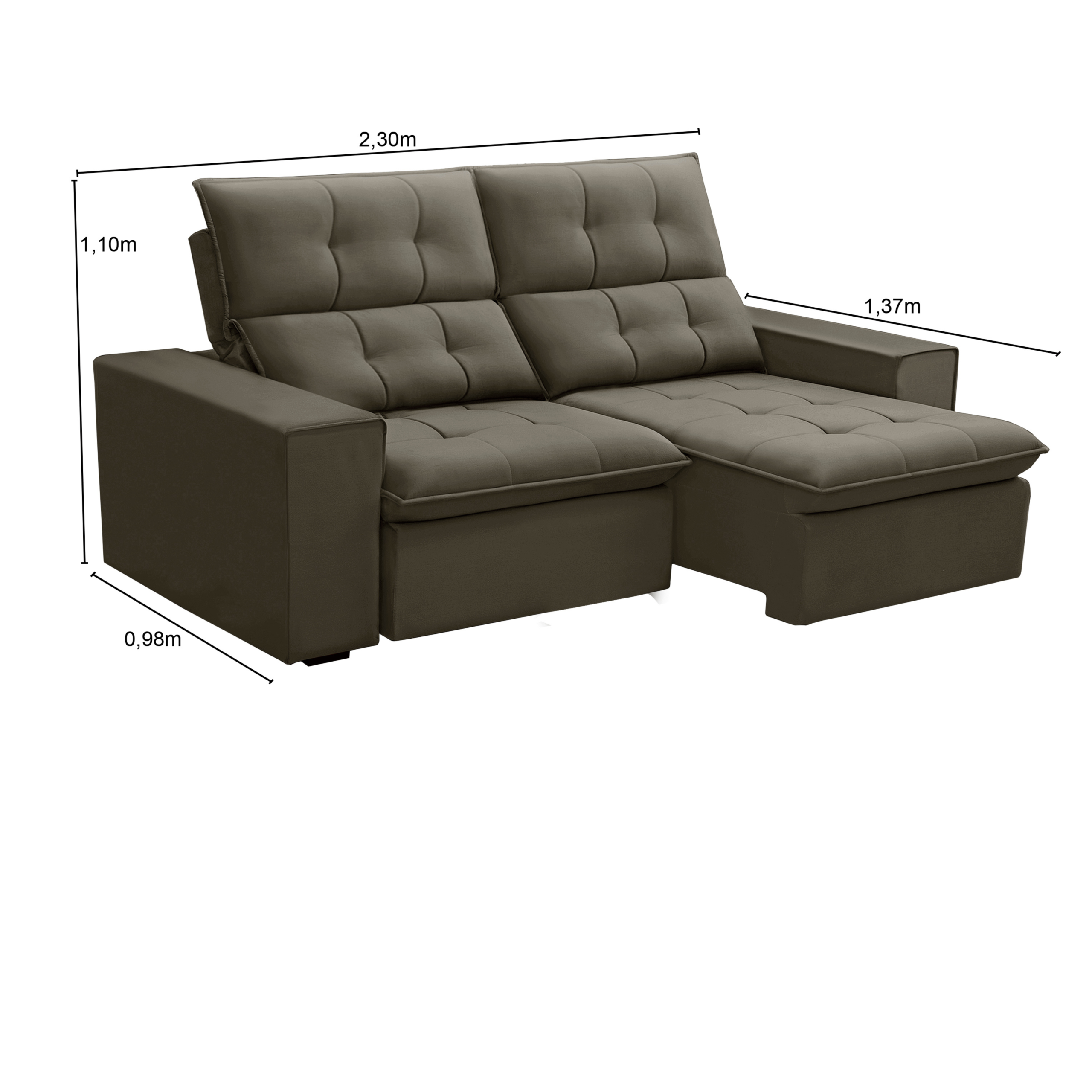 Sofá Retrátil Reclinável Palermo - Imagem 4