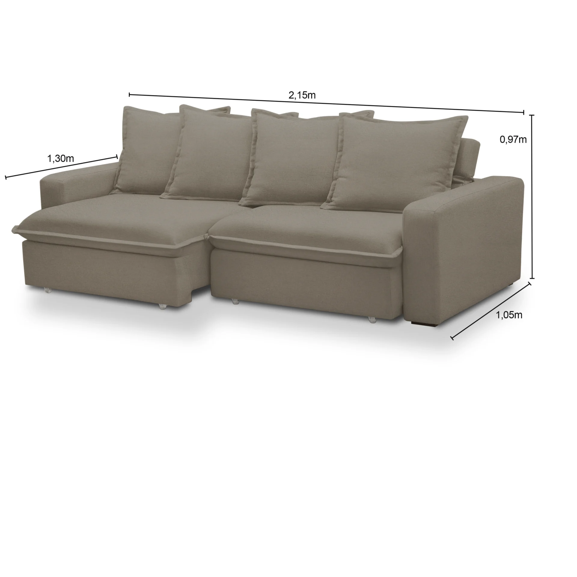 Sofa Vicenza retrátil reclinável - Imagem 4