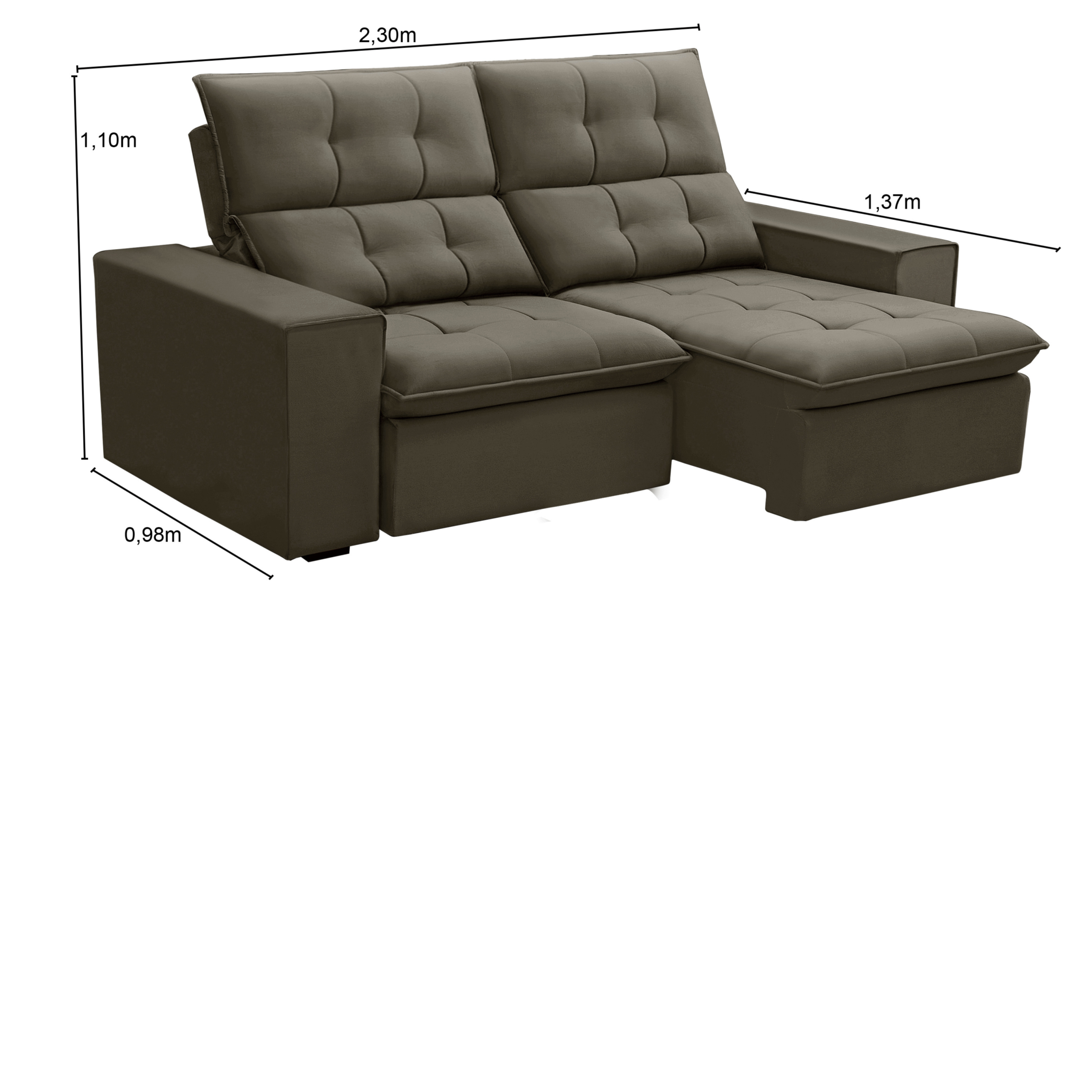 Sofá Retrátil Reclinável Palermo - Imagem 5