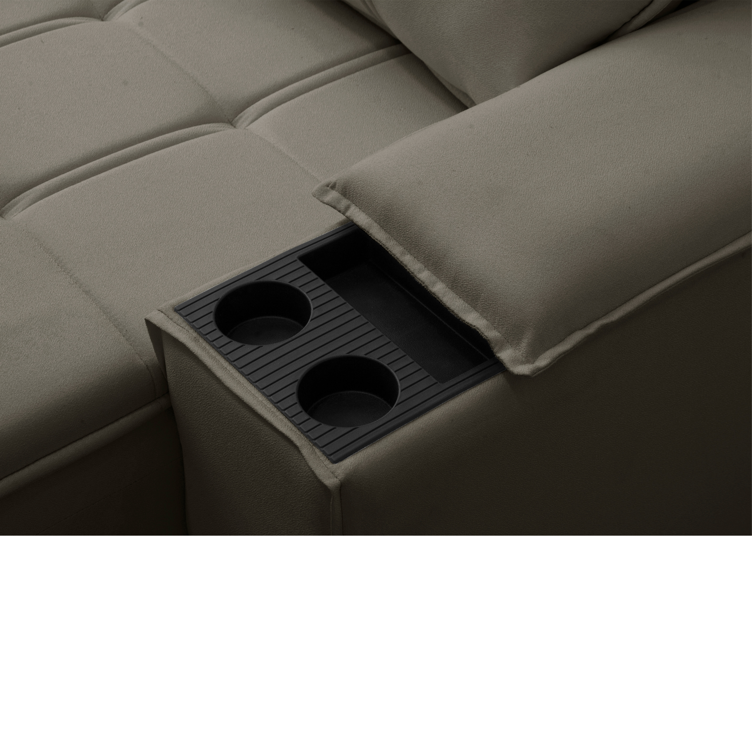 Sofá Retrátil Reclinável com Porta Copos e Objetos Bulgária - Imagem 5