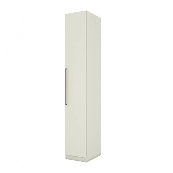 Guarda roupa com 4 portas de giro sendo 2 com espelho canto oblíquo e mesa de cabeceira. - Imagem 9