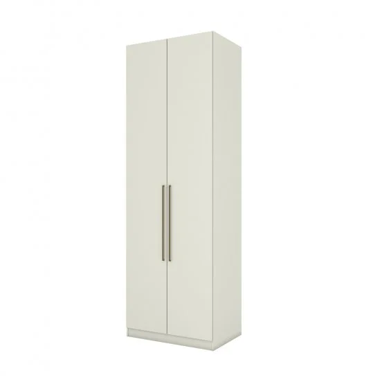 Guarda roupa com 4 portas de giro sendo 2 com espelho canto oblíquo e mesa de cabeceira. - Imagem 11