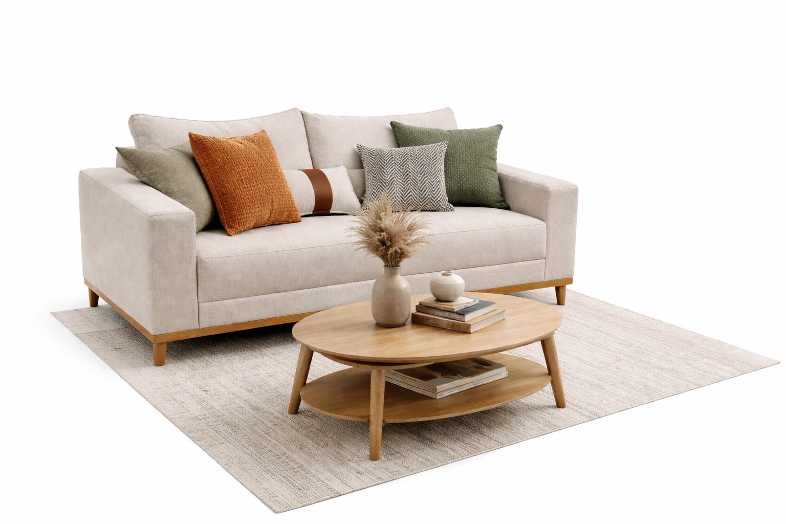 Sofá Belt living 100% espuma pillow 20 cm.