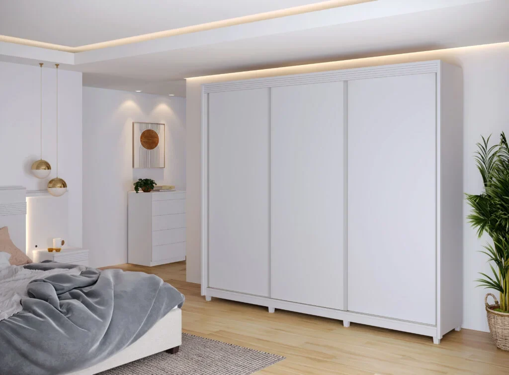 Guarda Roupa Premiere Milano 03 Portas Deslizantes 06 gavetas 100% MDF. - Imagem 2