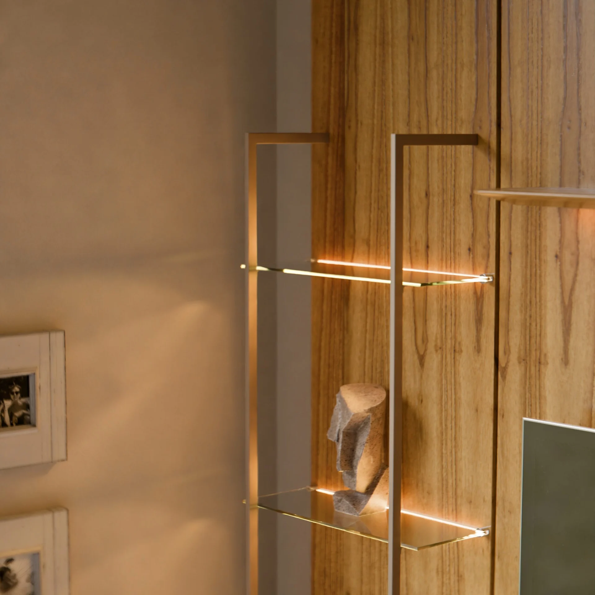 Conjunto Painel Platz Rack Nord com 02 portas 02 gavetas 100% MDF - Imagem 3