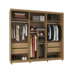 Guarda Roupa Verano 03 Portas deslizante 100% MDF. - Imagem 5