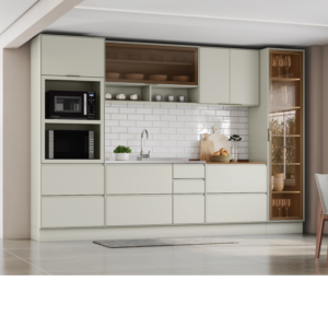 Cozinha Modulada Completa 6 Peças 5 Portas 7 Gavetas Fineze