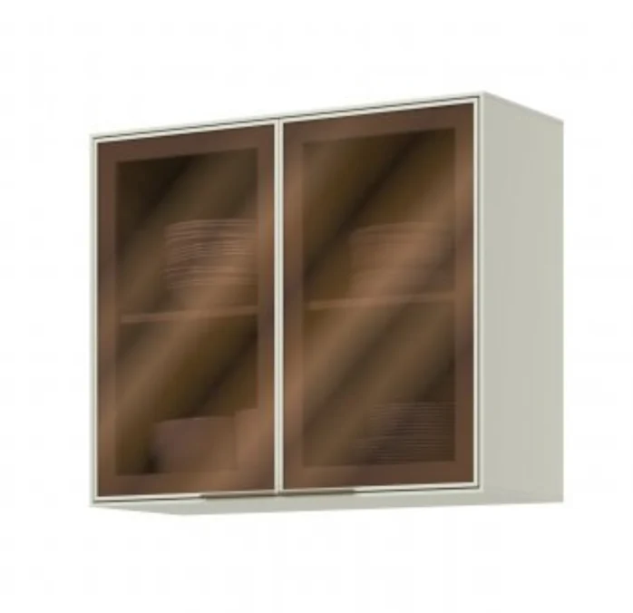Módulo Aéreo com 02 portas de vidro Fineze 800 mm - Imagem 2