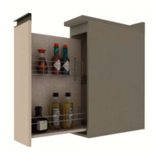 Módulo Balcão para Condimentos 200 cm Duna / Cristal