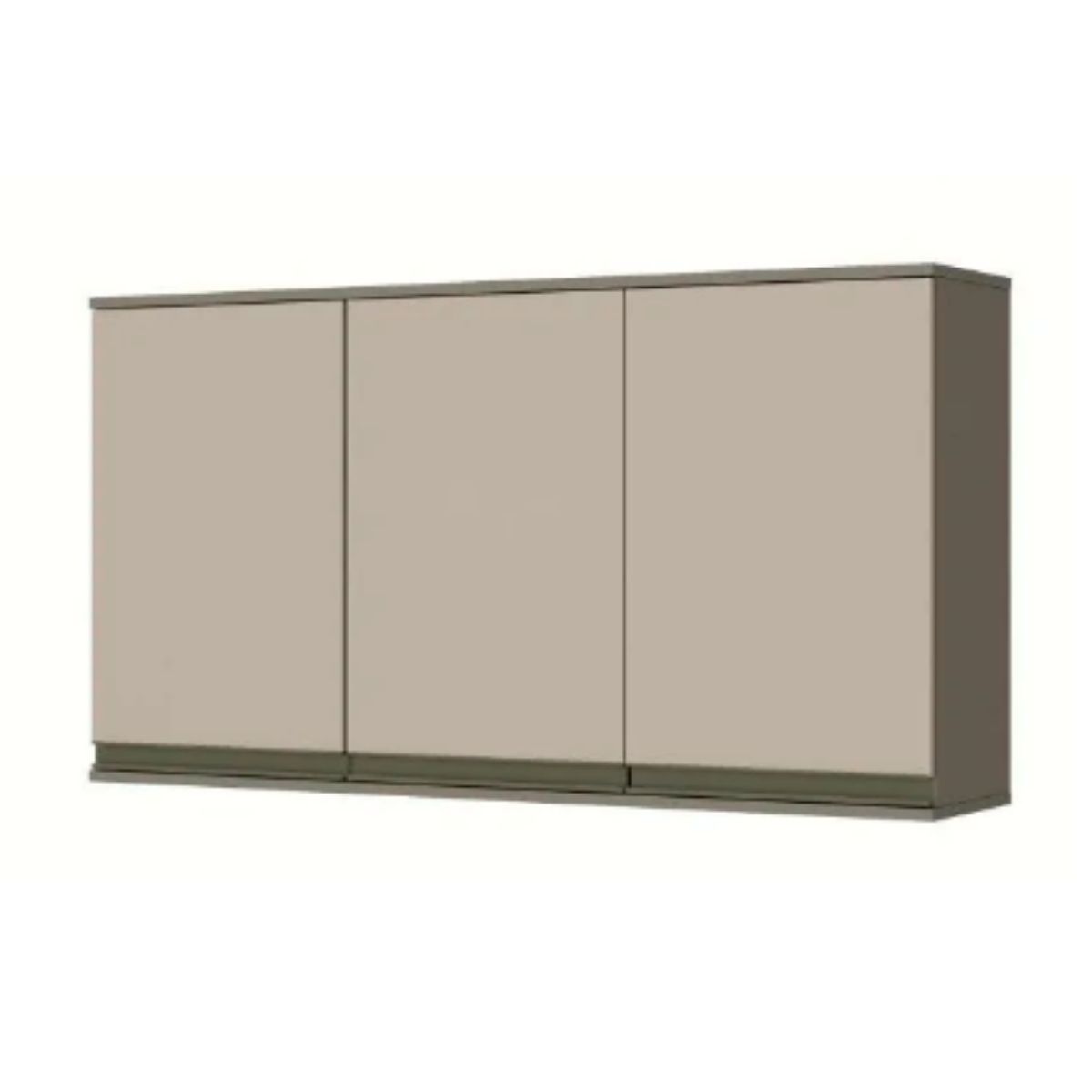 Módulo Aéreo 03 Portas 1.200 cm Duna / Cristal - Imagem 3