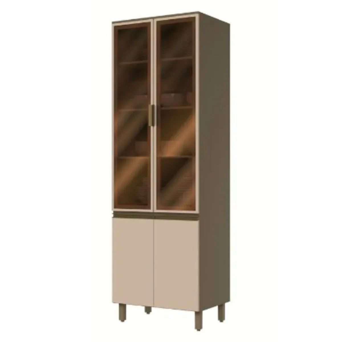 Módulo Cristaleira 04 Portas 715 cm Duna / Cristal - Imagem 4
