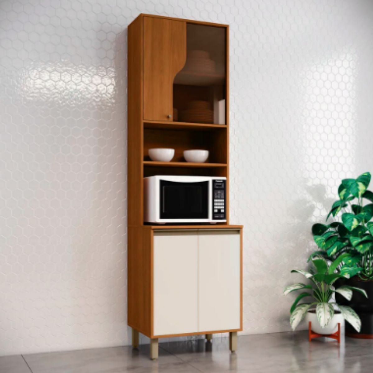 Módulo Torre Quente 01 Forno Cinamomo / Off White