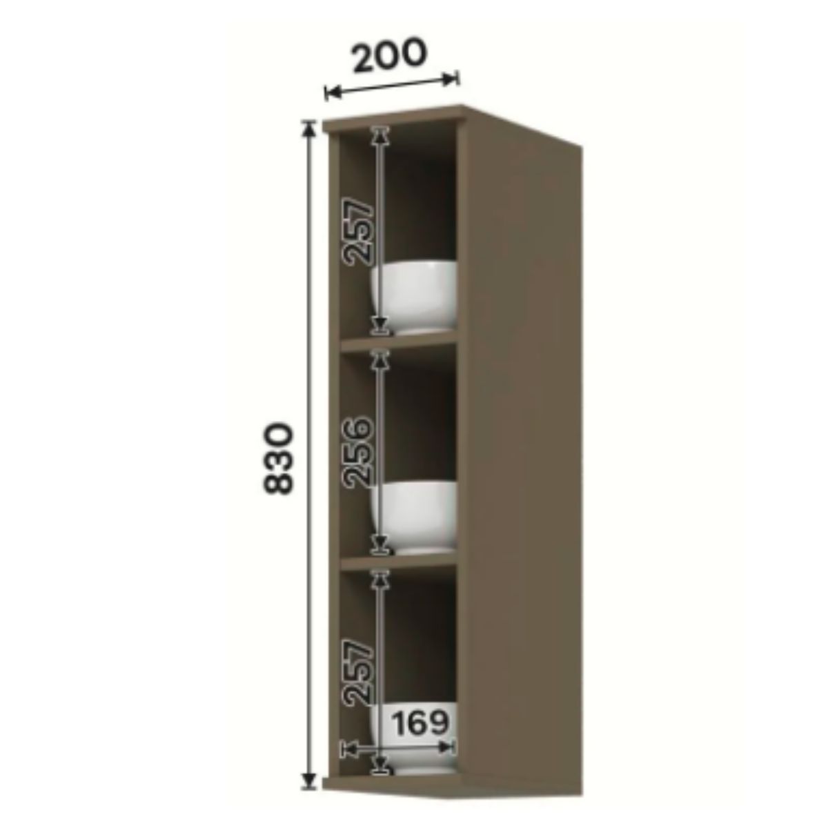 Módulo Aéreo Nicho 200 cm 830 cm Duna - Imagem 2