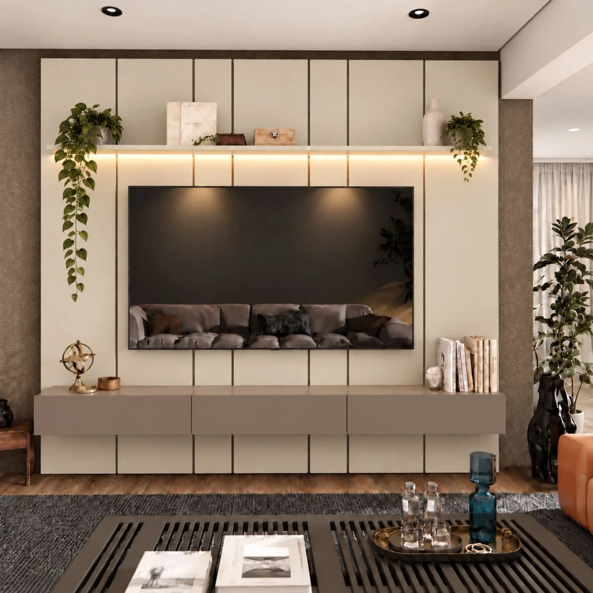 Home Prime liso nicho 3 gavetas prateleira com ou sem led - Imagem 6