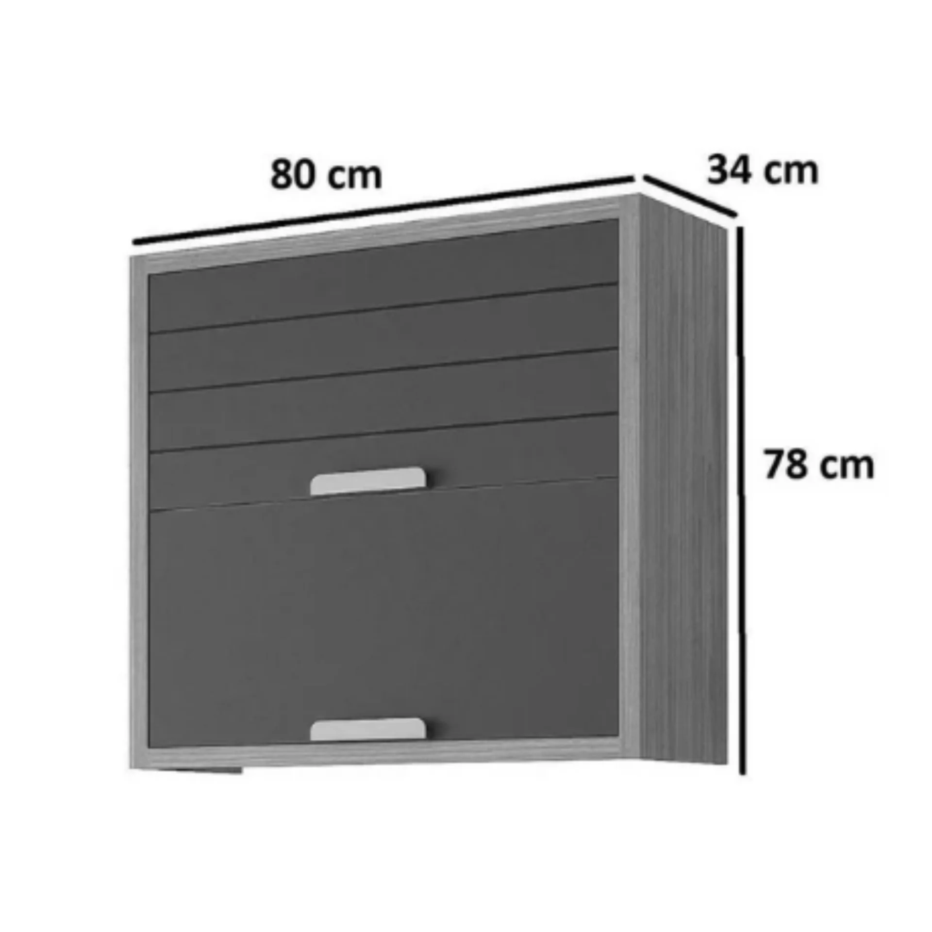 Aéreo 80cm 2pts basculhates - Imagem 3