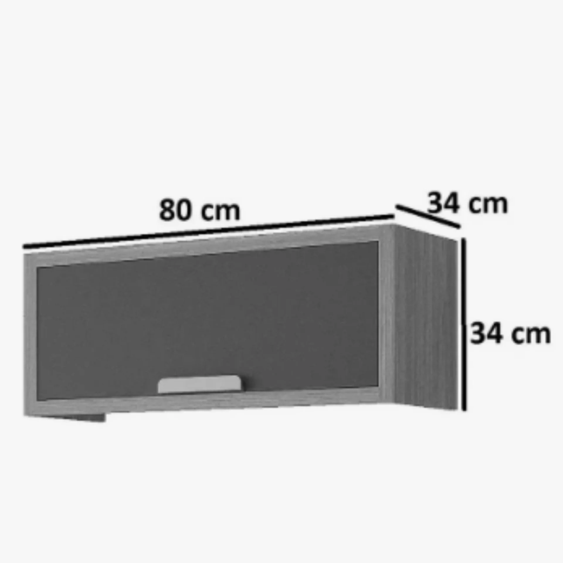 Aereo 80cm geladeira 1 porta basculante - Imagem 3