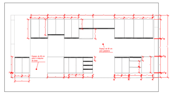 Cozinha Planejada A06 | 100% MDF: Conjunto de 16 Peças - Imagem 6