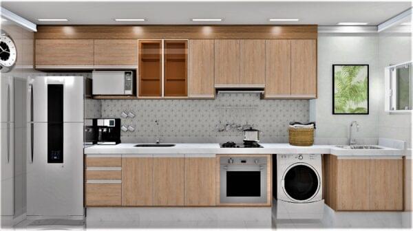 Cozinha Planejada A20 | 100% MDF: Conjunto de 12 Peças