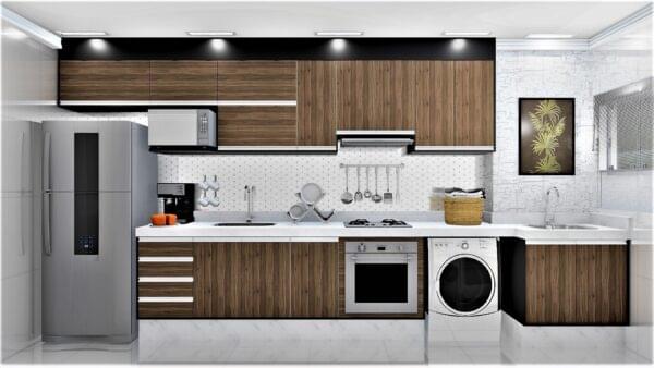 Cozinha Planejada A19 | 100% MDF: Conjunto de 12 Peças