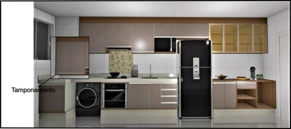 Cozinha Planejada A06 | 100% MDF: Conjunto de 16 Peças - Imagem 3
